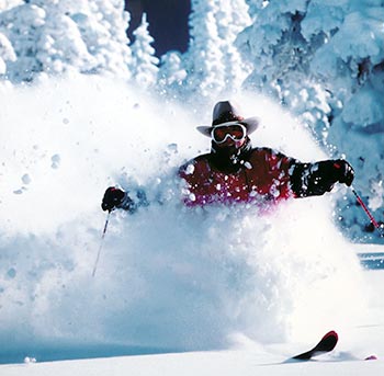 bill kidd skiing in powder